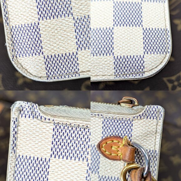 LOUIS VUITTON Damier Azur Neverfull Pouch - Picture 13 of 15